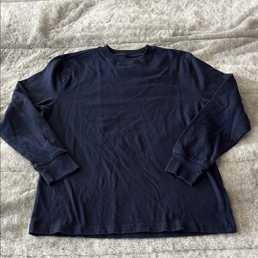 Faded Glory Dark Navy Long Sleeve Top